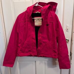 Hollister Bright Pink Hooded Jacket
